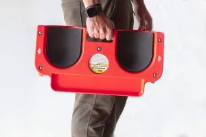 Rullende knebeskyttelsespude